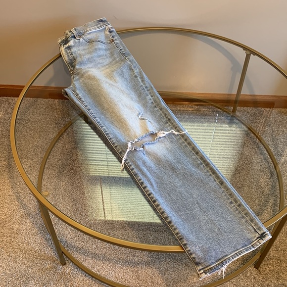 Express Straight Ankle High Rise Jeans - Picture 12 of 16